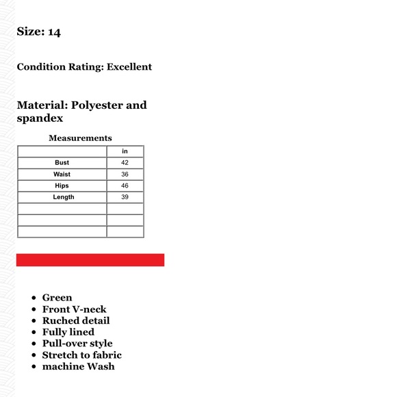 ❌SOLD❌LAUREN Ralph Lauren Ruched Sheath Dress - Picture 6 of 6